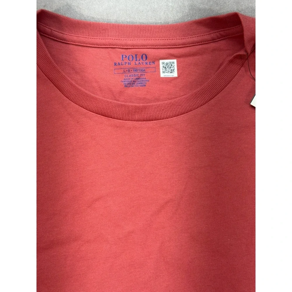 New Polo Ralph Lauren Men Crew Neck‎ T-Shirt Red Small